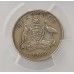 AUSTRALIA 1946 . SIXPENCE . ERROR . PEELING LAMINATION